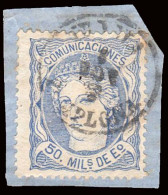 Navarra - Edi O 107 - 50 Milm.- Fragmento Mat Fech. Tp. II "Tudela" - Used Stamps