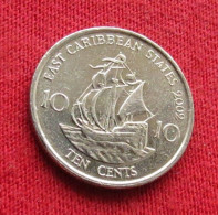 East Caribbean States 10 Cents 2002 KM# 37 *VT Caraibas Caraibes Orientales Etat De La Caraibe Orientale - East Caribbean States
