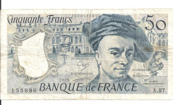 FRANCE 50 FRANCS 1989 VF P 152 D - 50 F 1976-1992 ''quentin De La Tour''