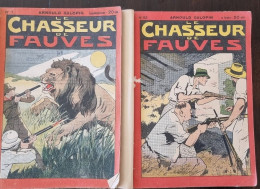 Arnould Galopin "Le Chasseur De Fauves", Complet 2 Volumes Reliés. (1933) 103 Numéros - Andere & Zonder Classificatie