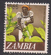 Zambia 1968 QE2 10n Picking Tobacco Used SG 134 ( M1055 ) - Zambie (1965-...)