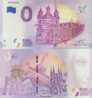 Litauen Souvenirschein Stadt Kaunas In Litauen Bankfrisch 2018 0 Euro Stadt Kaunas In Litauen - Lituanie