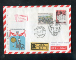 "OESTERREICH" 1965, Sonder-Ballonpostflugbrief Per Einschreiben (50030) - Ballonpost