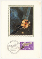 FRANCE => Carte Illustrée Soie - 1,40 Satellite Symphonie - Issy Les Moulineaux - Toulouse - Premier Jour 28/6/1976 - Brieven En Documenten