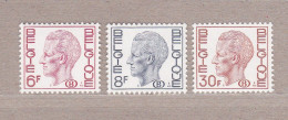 1978 Nr S77-79** Zonder Scharnier,polyvalent Papier.Koning Boudewijn. - Mint