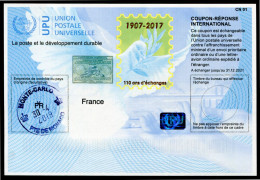 MONACO  110 Ans !  Coupon Réponse International / International Reply Coupon - Entiers Postaux