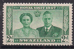 Swaziland 1947 KGV1 2d Royal Visit MNH SG 43 ( L1354 ) - Swaziland (...-1967)