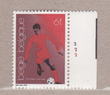 1981 Nr 2014** Plaatnummer 2.100 Jaar Voetbal In Belgie. - 1981-1990