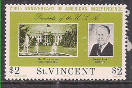 St Vincent 1976 QE2 $2 Anniv. American Indep.MNH SG 465 ( E1483 ) - St.Vincent (...-1979)