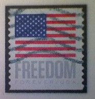 United States, Scott #5789a, Used(o), 2023 Coil, Freedom Flag, (63¢), Gray, Blue, And Red - Usati