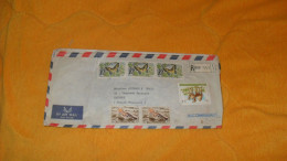 ENVELOPPE ANCIENNE DE 1960../ BANQUE LIBANO BRESILIENNE BEYROUTH LIBAN POUR CAYENNE GUYANE FRANCAISE..+ TIMBRES X6 - Lebanon