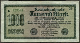 ALLEMAGNE - 1000 Marks (1922) - Billet Usagé - Otros & Sin Clasificación