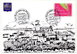 FRANCE - Carte Affr 0,55e Europa Obl. "Les écrivains En Provence - 20 Ans - 2009" 13 Fuveau Septembre 2009 - Gedenkstempel