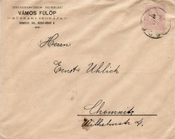 HUNGARY 1899  LETTER SENT FROM BUDAPEST TO CHEMNITZ - Cartas & Documentos