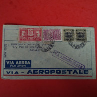 LETTRE BRESIL POUR PARIS VIA AEROPASTALE 1931 SURCHARGE SUR TIMBRE - Cartas & Documentos