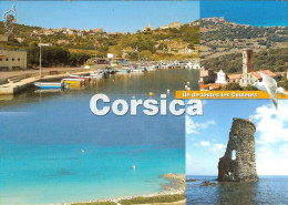 CPM - CORSE - ILE DE TOUTES LES COULEURS - CARGESE - MARINE DE DAVIA - AREGNO - TOUR DE SANTA MARIA - Corse