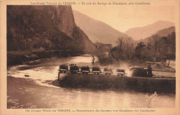 Près Castellanne * Les Grands Travaux Du Verdon * En Aval Du Barrage De Chaudanne * Wagons Carrière Mine - Castellane