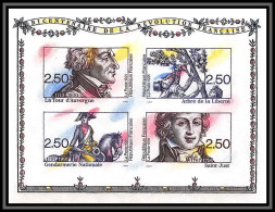 France BF Bloc N°13 2700/2703 Bicentenaire De La Révolution Non Dentelé ** MNH Imperf Cote Maury 325 Discount - Franse Revolutie