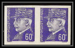 France N°509 Marechal Petain Paire Non Dentelé ** MNH (Imperf) - 1941-1950