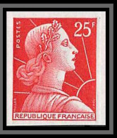 France N°1011C Marianne De Muller Non Dentelé ** MNH (Imperf) Cote Maury 50 Euros - 1955-1961 Maríanne De Muller