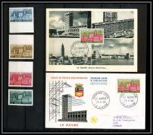 France N°1152 Villes Reconstruites Le Havre Essai (trial Color Proof) Non Dentelé Imperf ** MNH + Maximum - 1951-1960