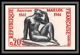 France N°1281 La Pensée De Maillol Sculpture Hotel De Ville De Perpignan Non Dentelé ** MNH (Imperf) Cote Maury 35 Euros - 1961-1970