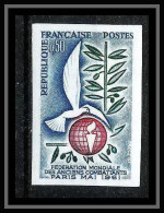 France N°1292 Anciens Combattants Militaria Non Dentelé ** MNH (Imperf) Cote 23 Euros - 1961-1970