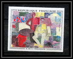 France N°1322 Tableau (Painting) 4 Juillet" La Fresnaye Non Dentelé ** MNH (Imperf) - 1961-1970