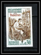 France N°1405 Reclassement Professionnel Des Paralysés Paralyzed Non Dentelé ** MNH (Imperf) - Handicaps