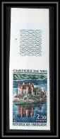 France N°1506 Château (castle) De Val Cantal Non Dentelé ** MNH (Imperf) - 1961-1970