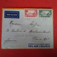 LETTRE SENEGAL POUR PARIS PAR AVION AIR FRANCE - Cartas & Documentos