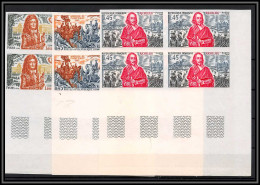 France N°1655 /1657 Histoire De France Richelieu Louis 14 Fontenois Bloc 4 Cote 420 Non Dentelé ** MNH (Imperf) - 1961-1970