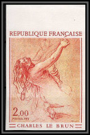 France N°1742 Tableau (Painting) Etude De Femme à Genoux Le Brun Non Dentelé ** MNH (Imperf) - Nudi