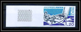 France N°1889 Jeux Olympiques Olympic Games 1976 Montréal 76 Bord De Feuille Non Dentelé ** MNH (Imperf) - 1971-1980