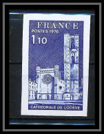 France N°1902 Cathédrale De Lodeve (église Church) Hérault Non Dentelé ** MNH (Imperf) - 1971-1980