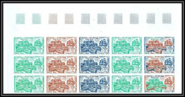 France N°1913 Port Louis Morbihan Musée De La Marine Duchesse Anne Bloc 15 Essais Proof Non Dentelé Imperf ** MNH (2) - Color Proofs 1945-…