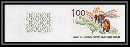 France N°2039 Abeille Insecte (insect) Bee Apis Mellifica Non Dentelé ** MNH (Imperf) - Honeybees