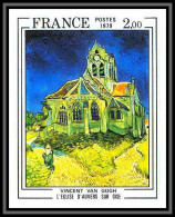 France N°2054 L'église D'Auvers Sur Oise Van Gogh Tableau Painting 1979 Non Dentelé ** MNH Imperf  - Impresionismo