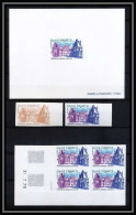 France N°2064 Château De Maison-Laffitte Castle Yvelines Coin Daté Essai Trial Proof Non Dentelé Imperf Epreuve ** Mnh - 1971-1980