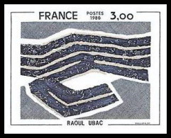 France N°2075 Tableau (Painting) Raoul Ubac Non Dentelé ** MNH (Imperf) - 1971-1980