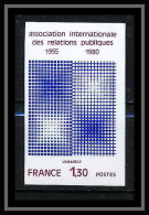France N°2091 Tableau (Painting) Relations Publiques Vasarely Non Dentelé ** MNH (Imperf) - 1971-1980