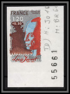 France N°2149 Louis Jouvet (acteur Actor Theatre) Essai Color Proof Non Dentelé Imperf ** MNH Coin De Feuille - Prove Di Colore 1945-…