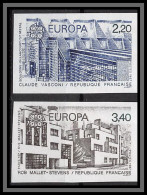 France N°2471/2472 Europa 1987 Non Dentelé ** MNH Imperf Cote 80 - 1981-1990