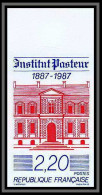 France N°2496 Centenaire De L'institut Pasteur 1987 Non Dentelé ** MNH (Imperf) - 1981-1990