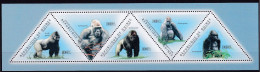 GUINEE République Singes, Singe, Gorille Yvert N°5734/38 Neuf Sans Charnière ** MNH - Mono