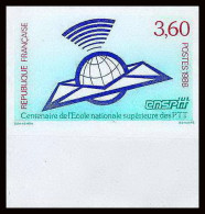 France N°2527 école Supérieure Des PTT Poste Et Telecommunications SCHOOL Non Dentelé ** MNH (Imperf) - 1981-1990