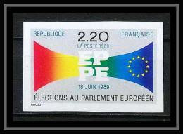 France N°2572 élections Au Parlement Européen (europe Europa Cept) Non Dentelé ** MNH (Imperf) - 1989