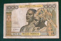 IVORY COAST 1000 Francs - Côte D'Ivoire