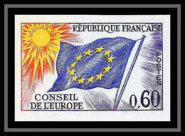 France Service N°34 Conseil De L'europe Europa Drapeau Flag Non Dentelé ** MNH (Imperf) Cote 55 - 1961-1970