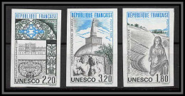 France Service N°88/90 Sri Lanka Tunisie Cuba Unesco Sites Classés Non Dentelé ** MNH (Imperf) Discount Cote 90 Euros - 1981-1990